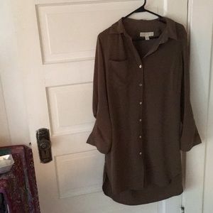 Michael Kors—Olive Green button-up dress
